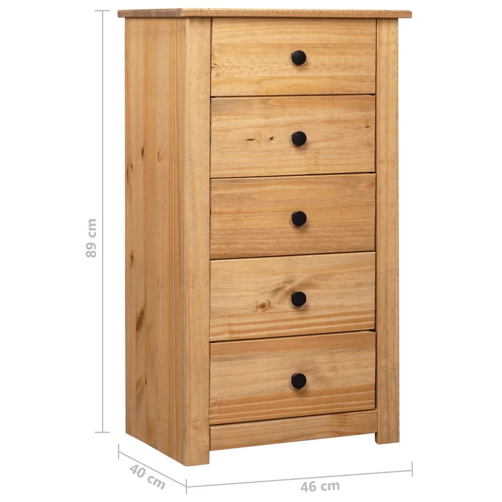 Dressoir Panama Range 46x40x89 cm grenenhout