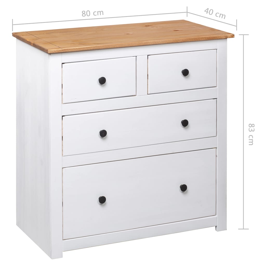 Dressoir Panama Range 80x40x83 cm grenenhout