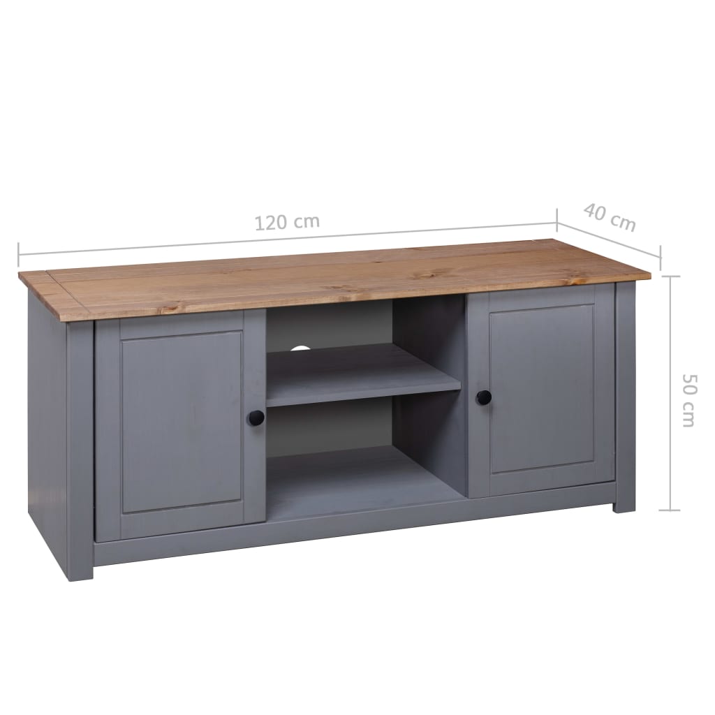 Tv-kast Panama Range 120x40x50 cm massief grenenhout