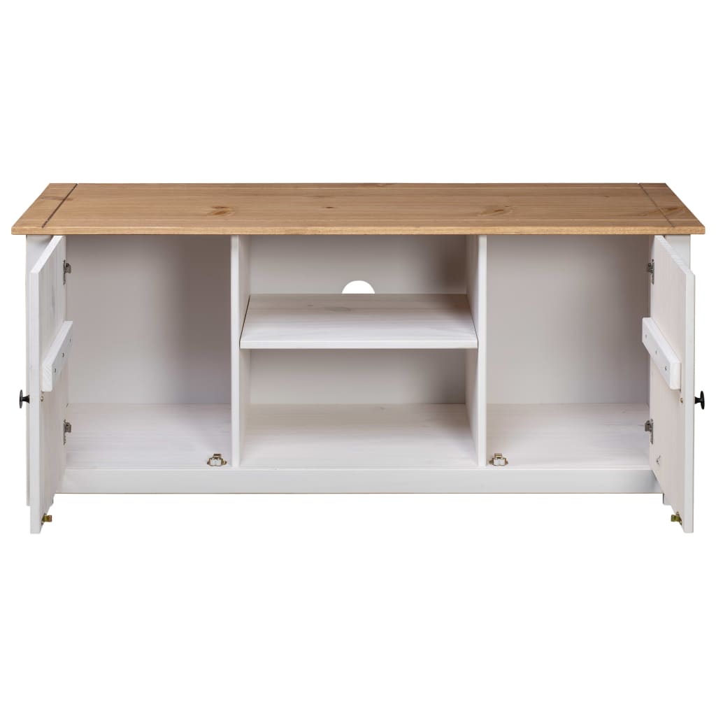 Tv-kast Panama Range 120x40x50 cm massief grenenhout