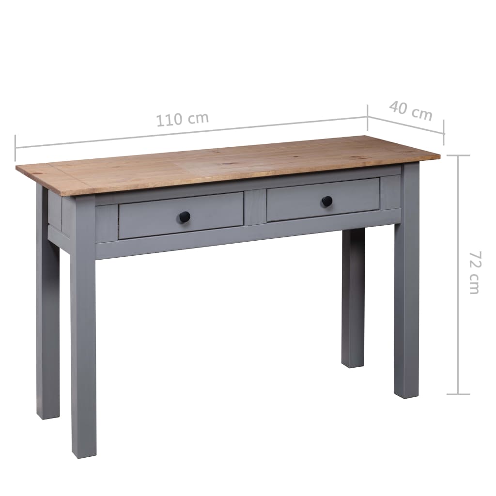 Wandtafel Panama Range 110x40x72 cm massief grenenhout