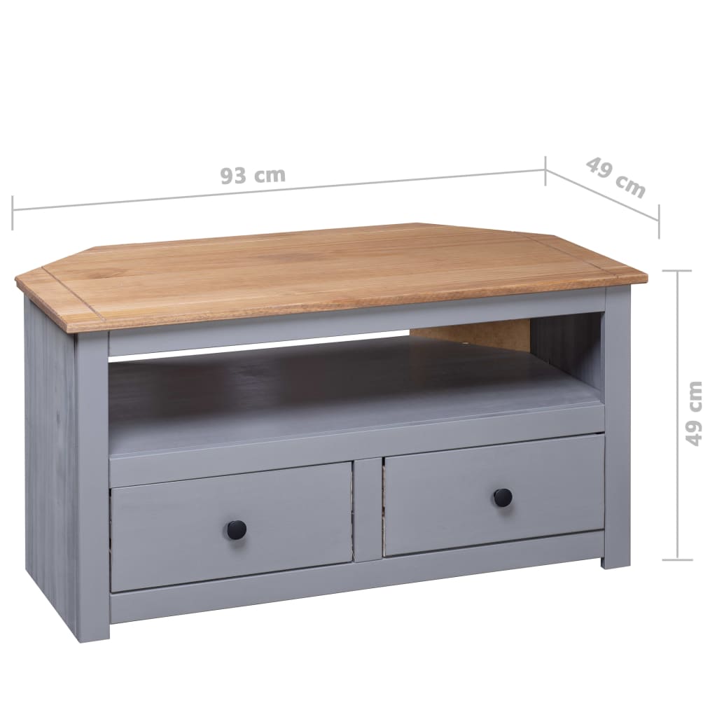 Tv-hoekkast Panama Range 93x49x49 cm massief grenenhout