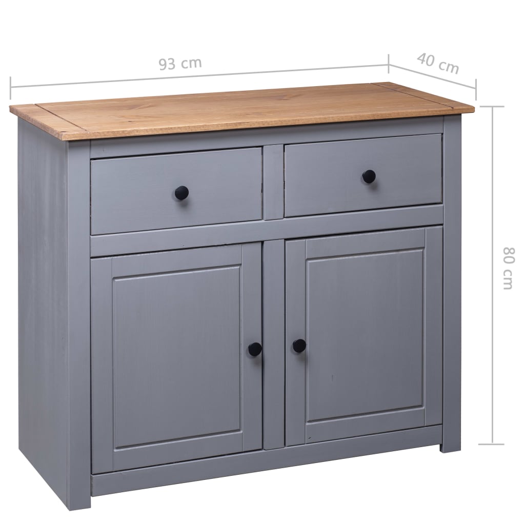 Dressoir Panama Range 93x40x80 cm massief grenenhout