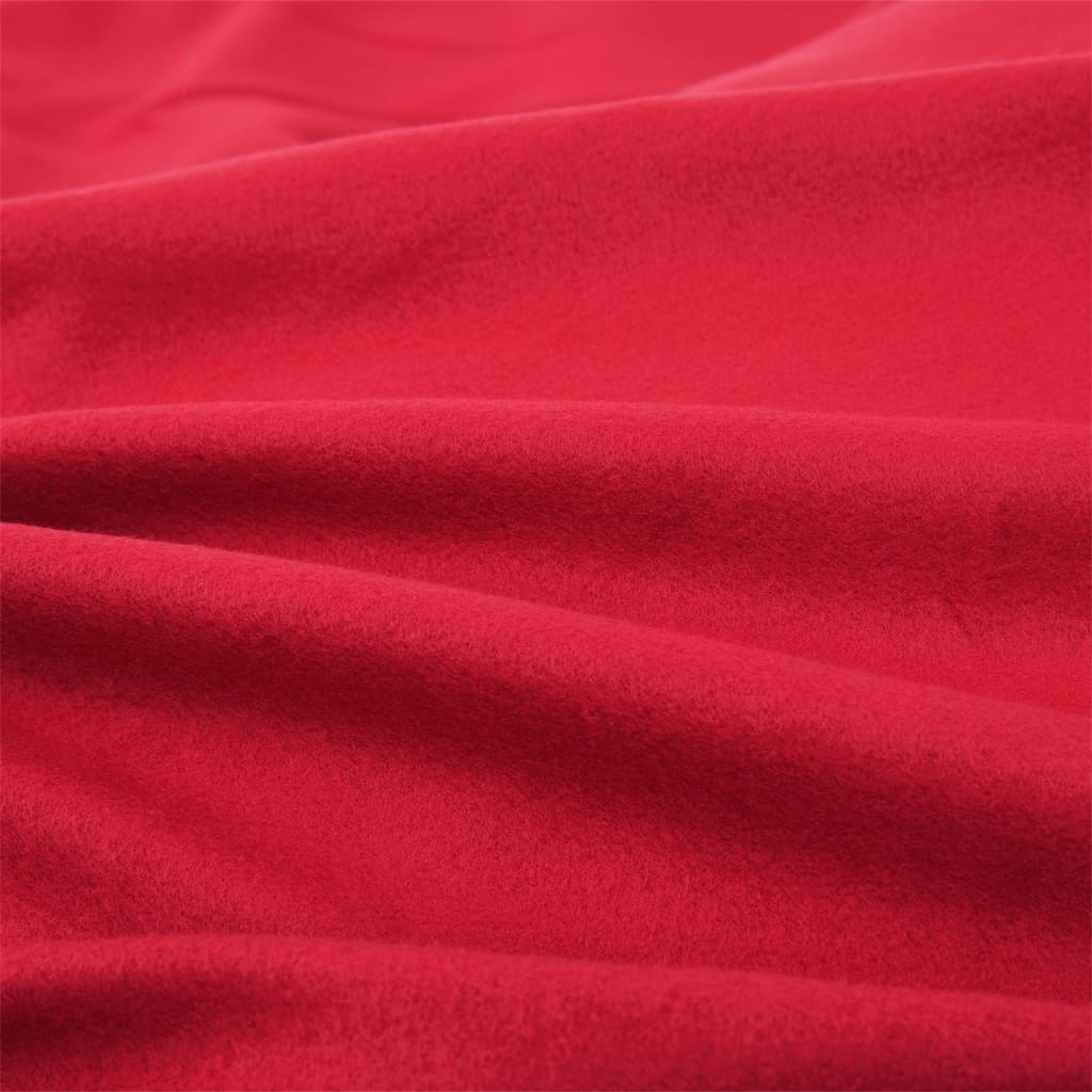   Lakens 2 st 100x200 cm polyester fleece bordeauxrood