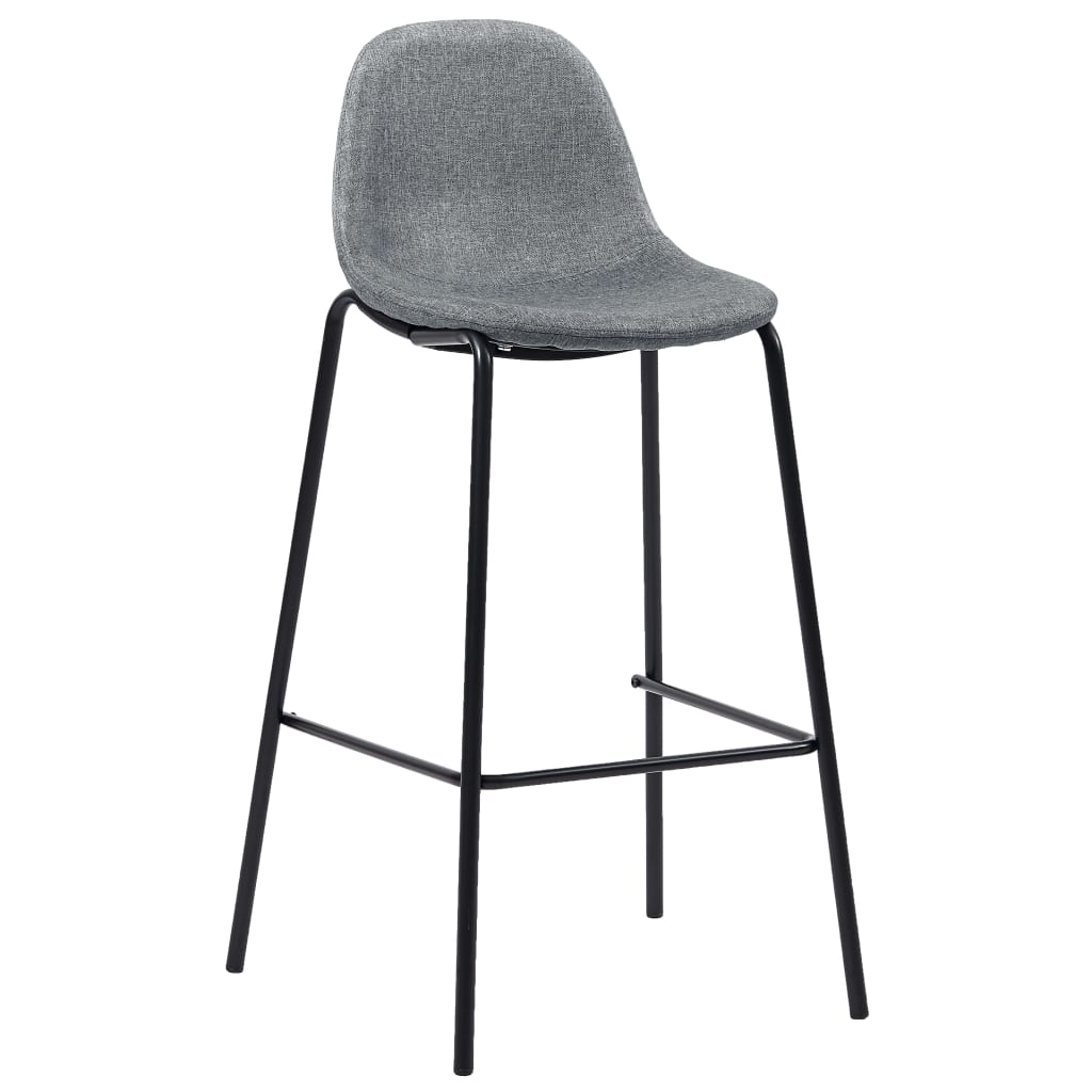 Barstoelen 4 st stof