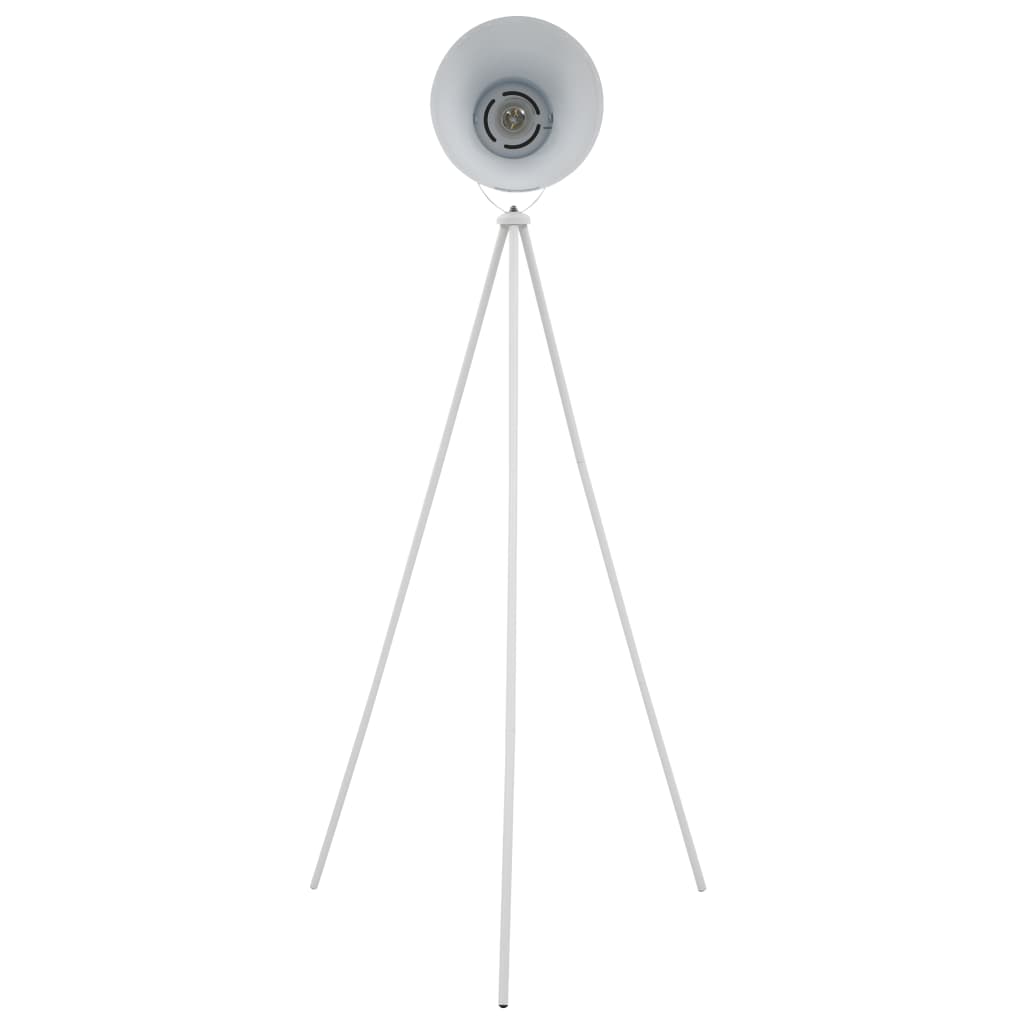 Vloerlamp E27 metaal wit