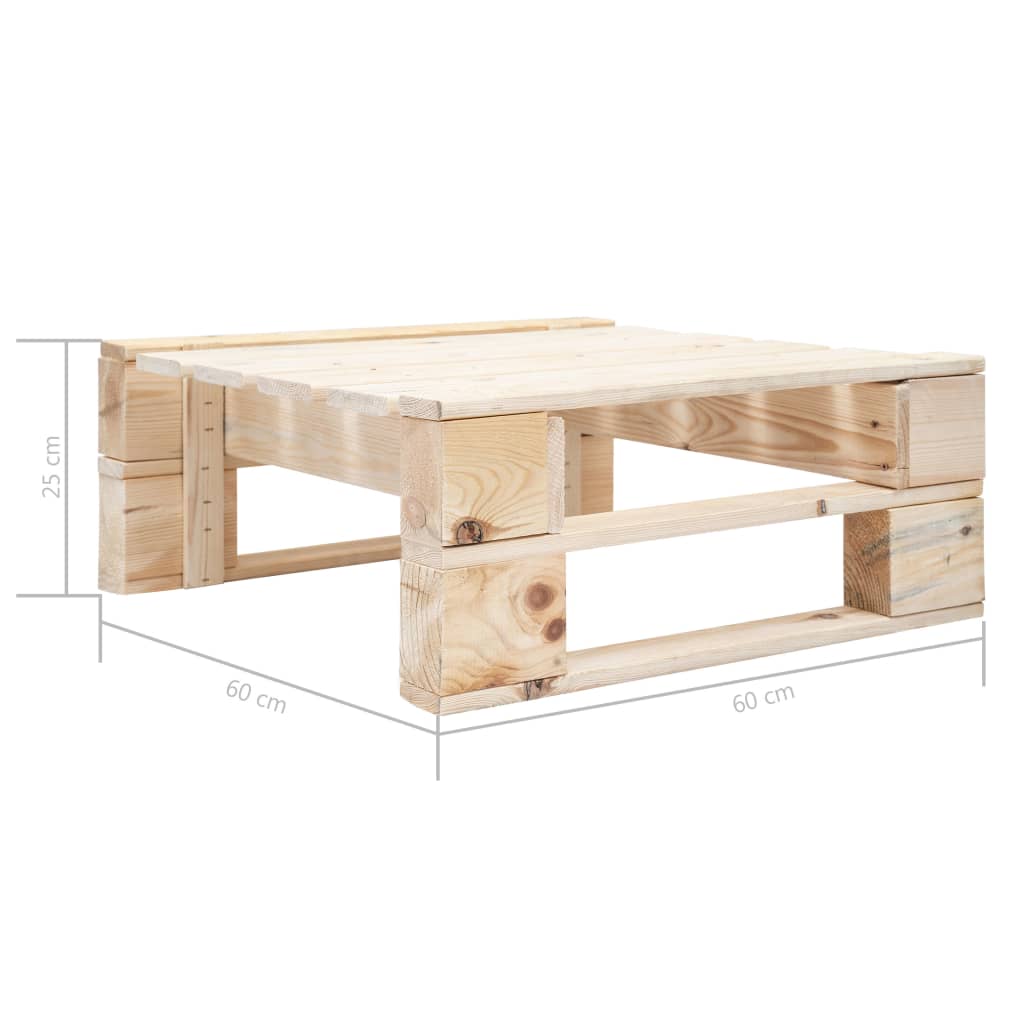 Tuinhocker pallet hout