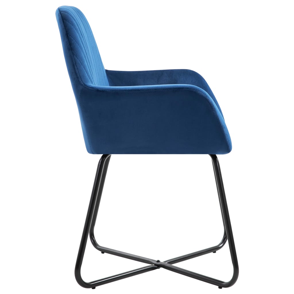 Eetkamerstoelen 6 st fluweel