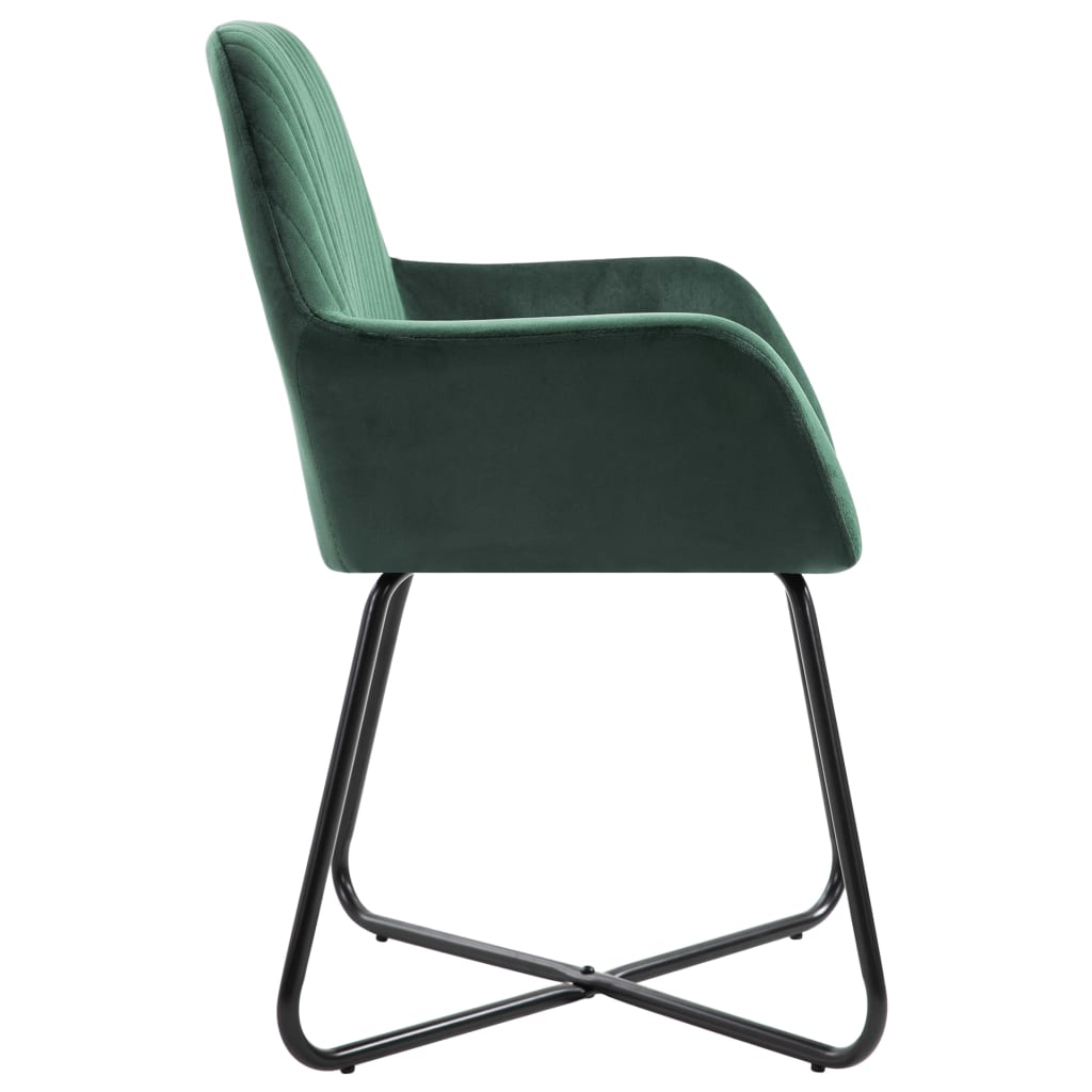 Eetkamerstoelen 2 st fluweel