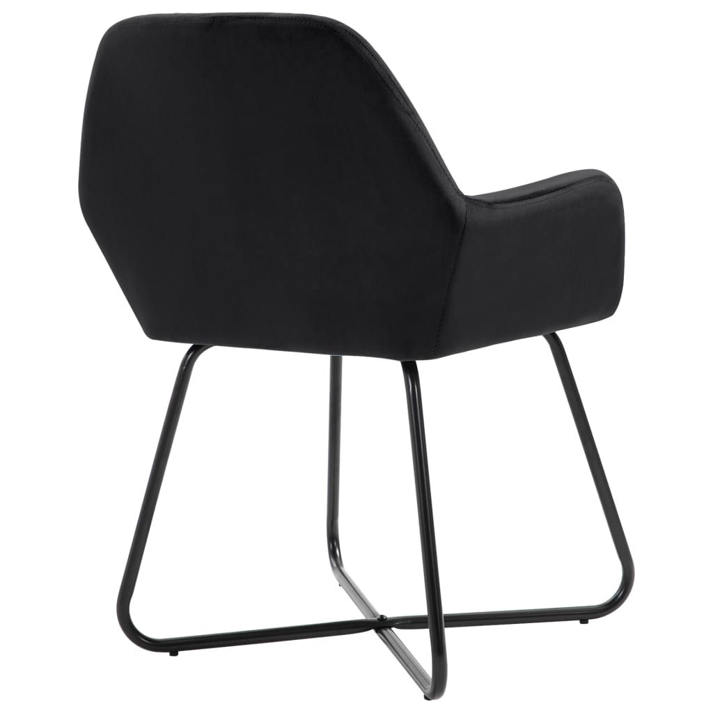 Eetkamerstoelen 6 st fluweel