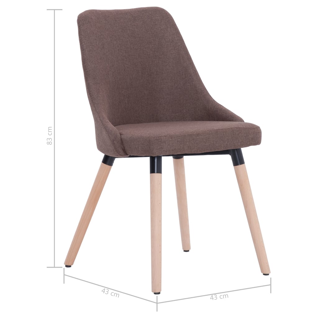 Eetkamerstoelen draaibaar 2 st stof