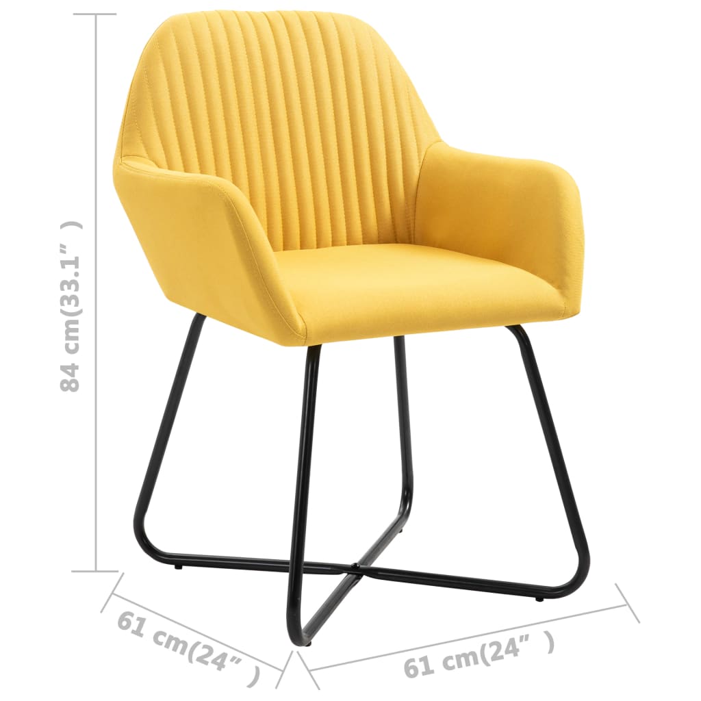 Eetkamerstoelen 4 st stof