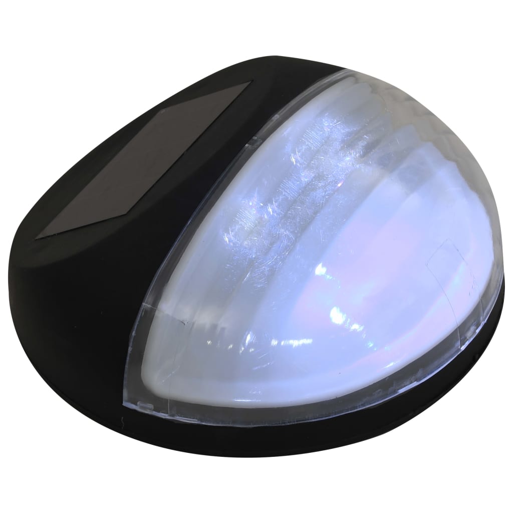 Solarwandlampen LED 24 st rond zilverkleurig