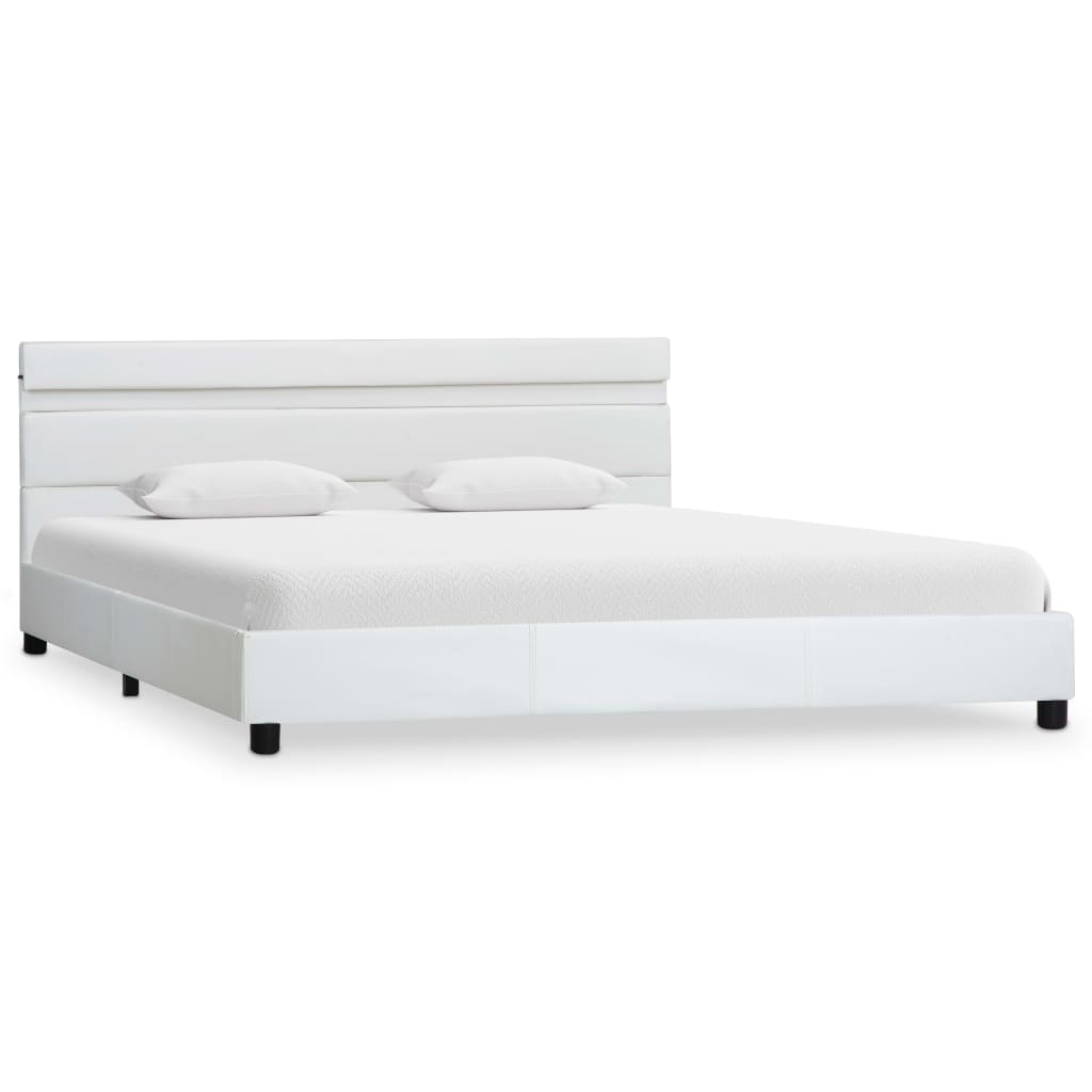 Bedframe met LED kunstleer 180x200 cm