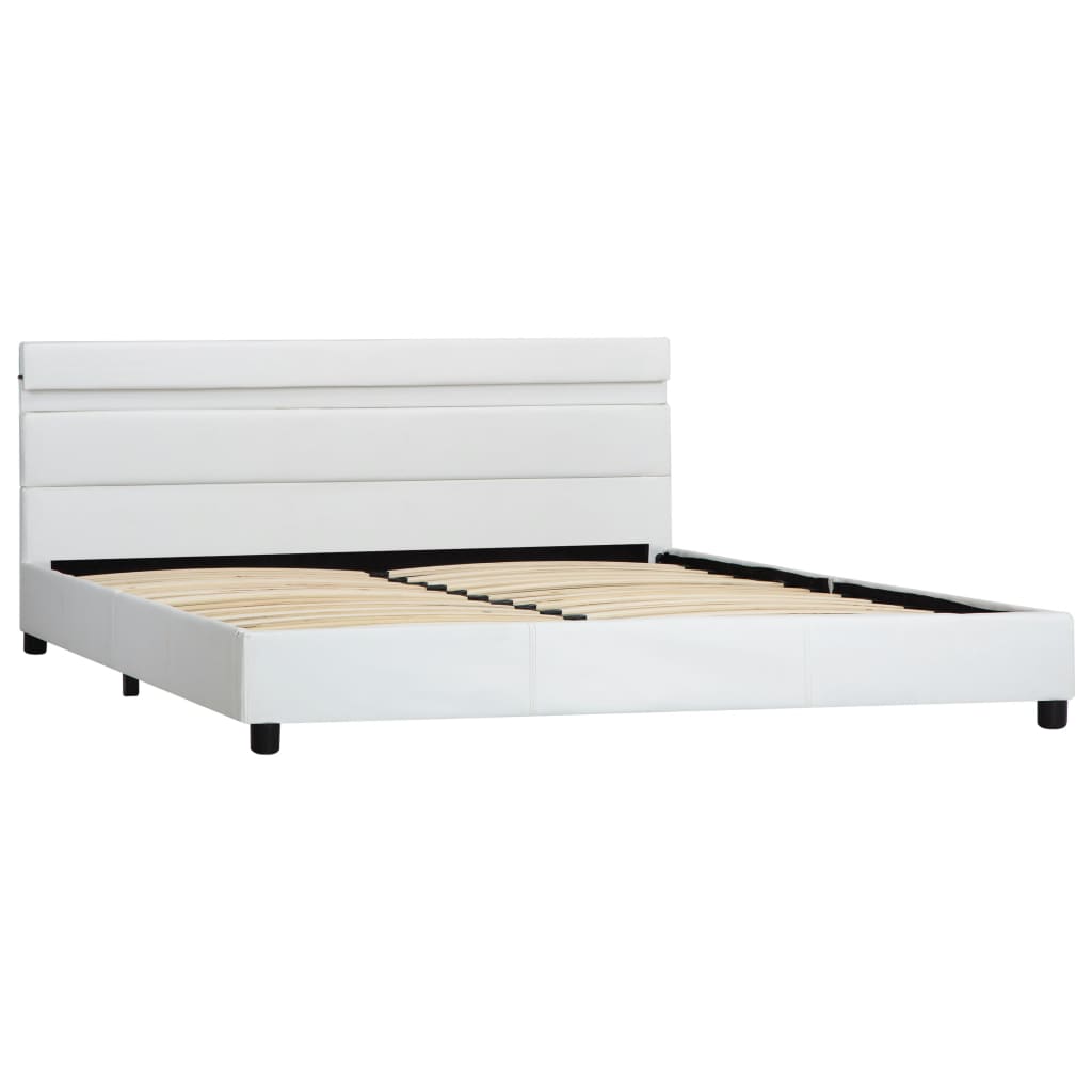 Bedframe met LED kunstleer 180x200 cm