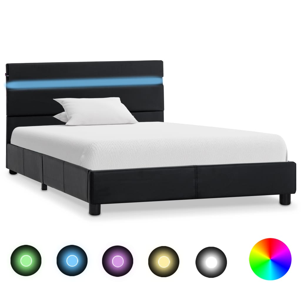 Bedframe met LED stof 140x200 cm