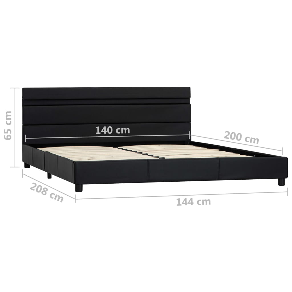 Bedframe met LED stof 140x200 cm