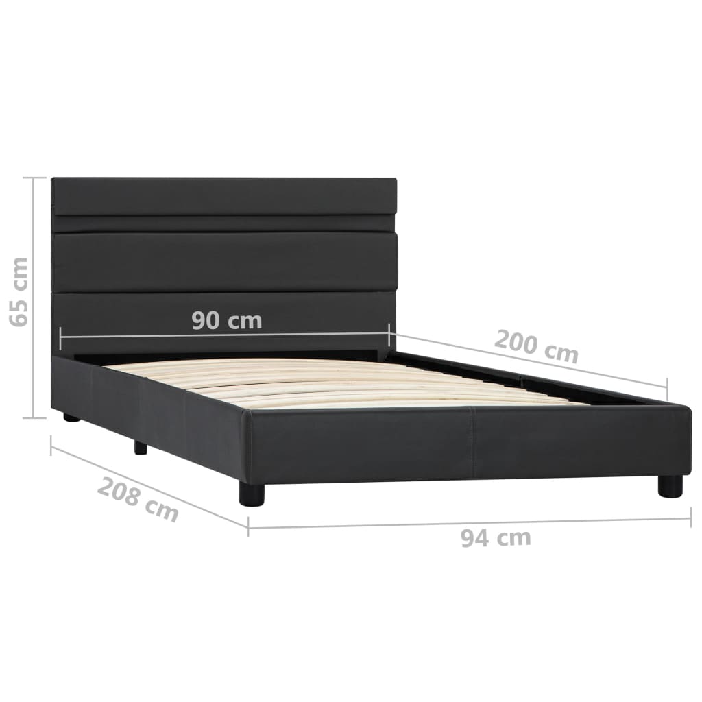 Bedframe met LED kunstleer 180x200 cm