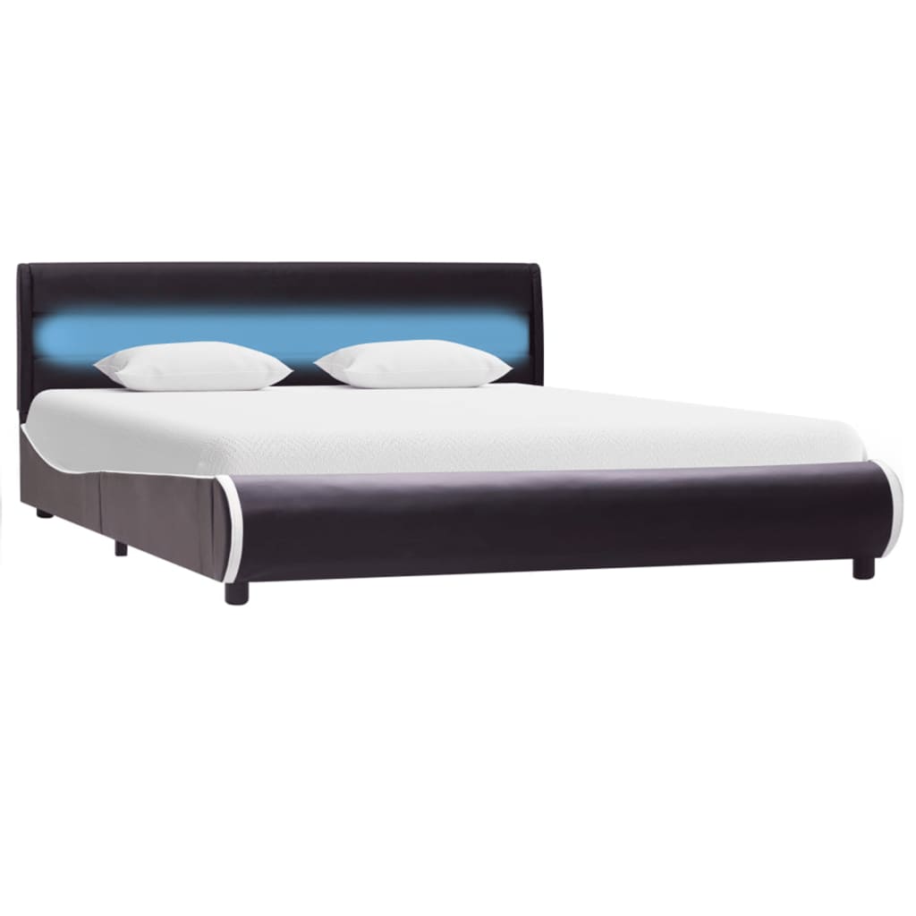 Bedframe met LED kunstleer 180x200 cm