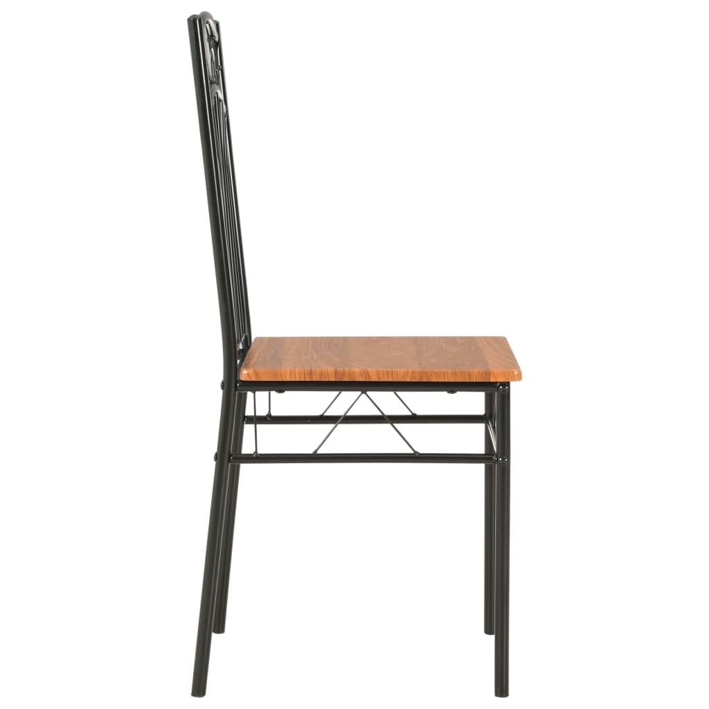 Eetkamerstoelen 2 st MDF bruin