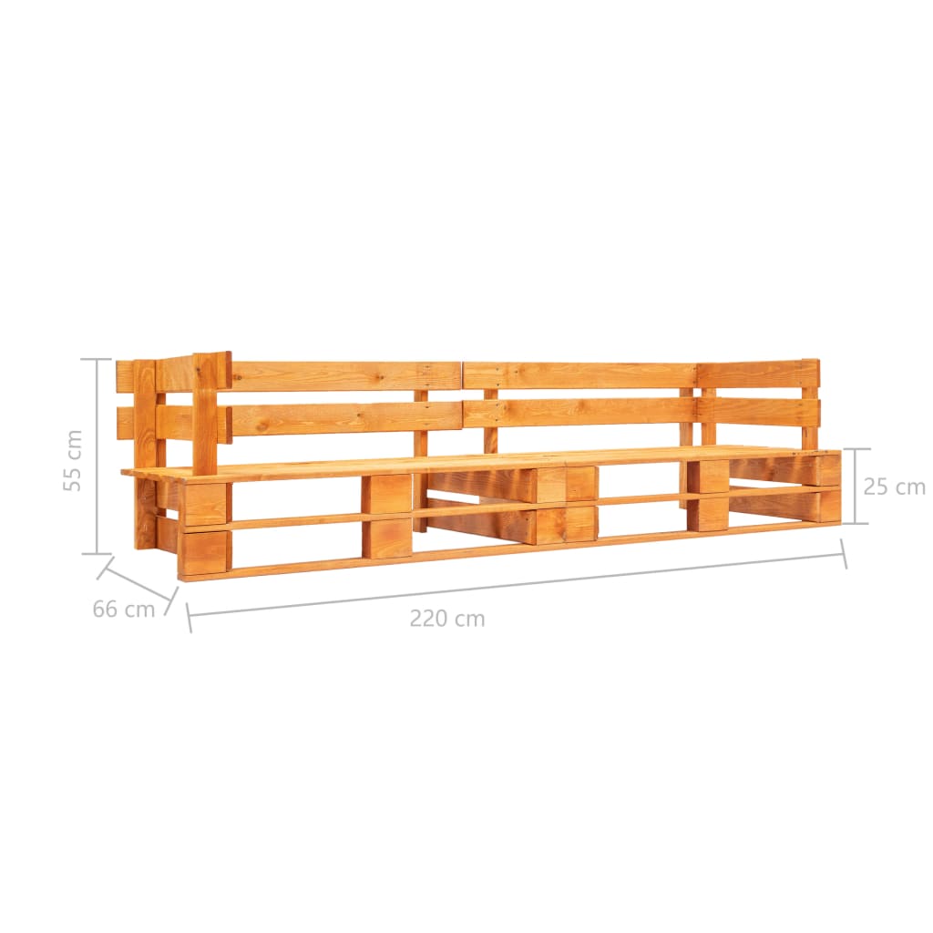 Tuinbank 2-zits pallet hout