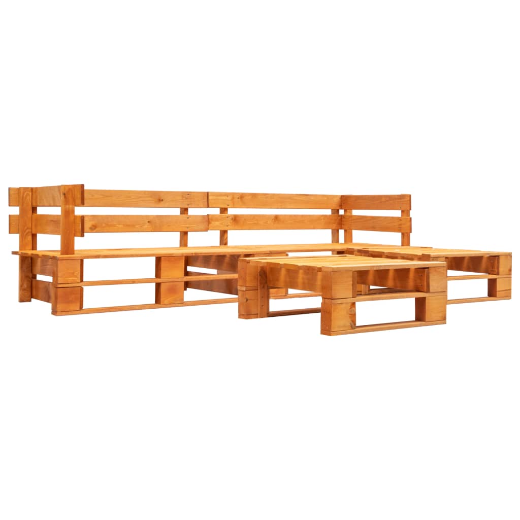 4-delige Loungeset pallet hout