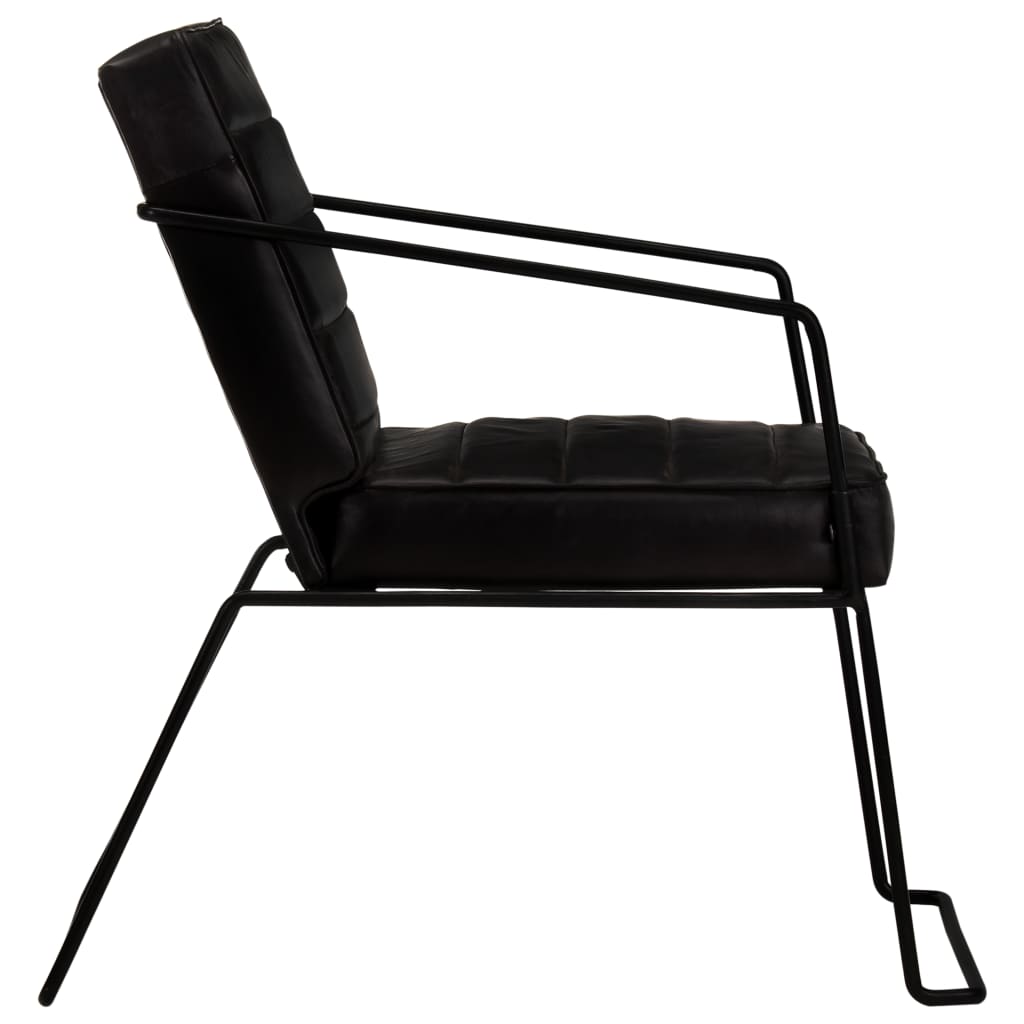 Fauteuil echt leer