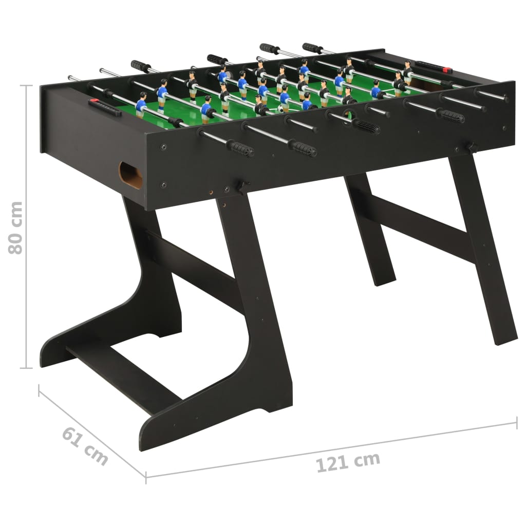 Voetbaltafel inklapbaar 121x61x80 cm