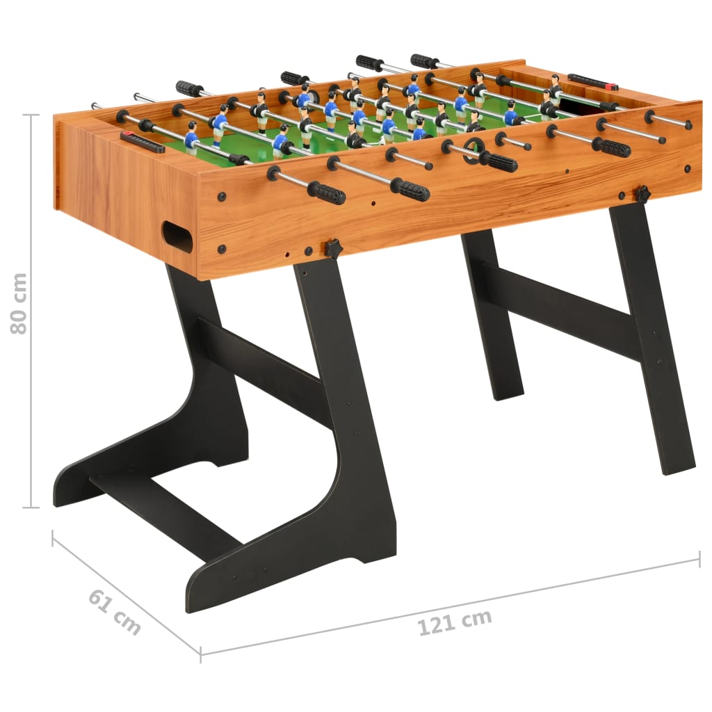 Voetbaltafel inklapbaar 121x61x80 cm