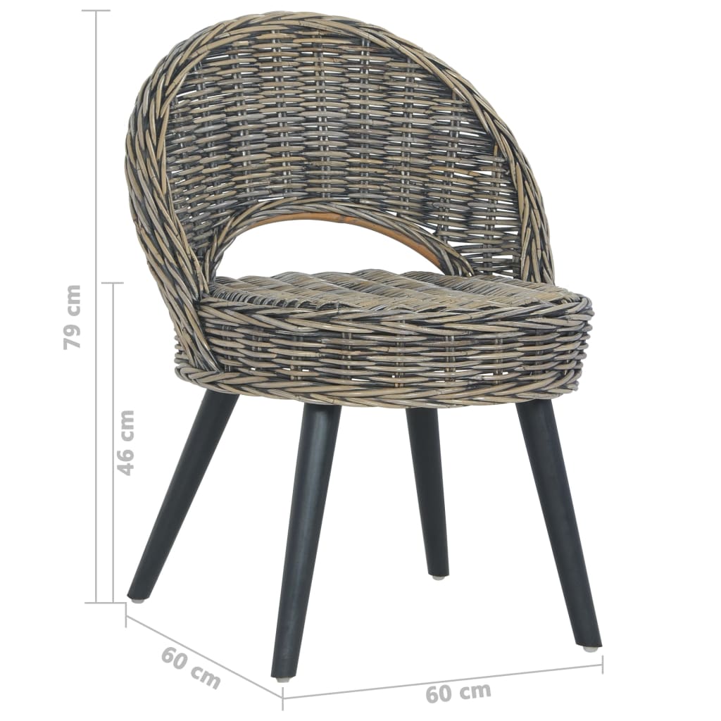 Fauteuil kubu rattan