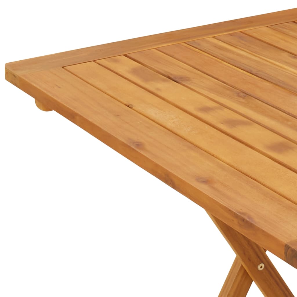 Tuintafel inklapbaar 60x60x75 cm massief acaciahout