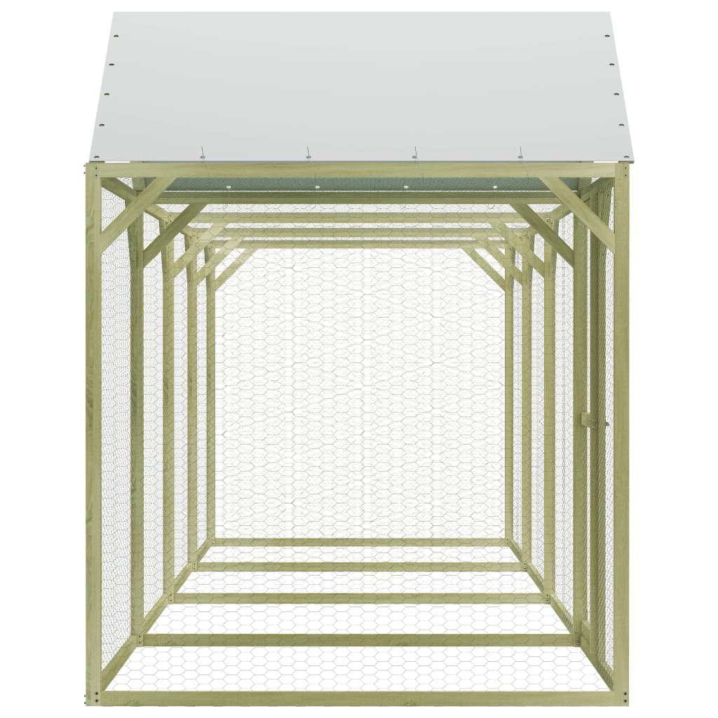 Kippenhok 3x1,5x2 m geïmpregneerd grenenhout