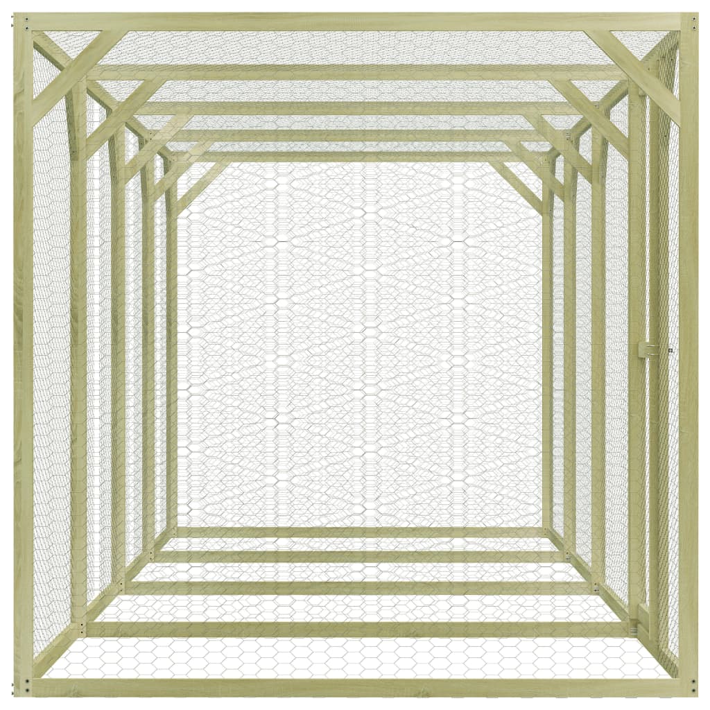 Kippenhok 1,5x3x1,5 m geïmpregneerd grenenhout