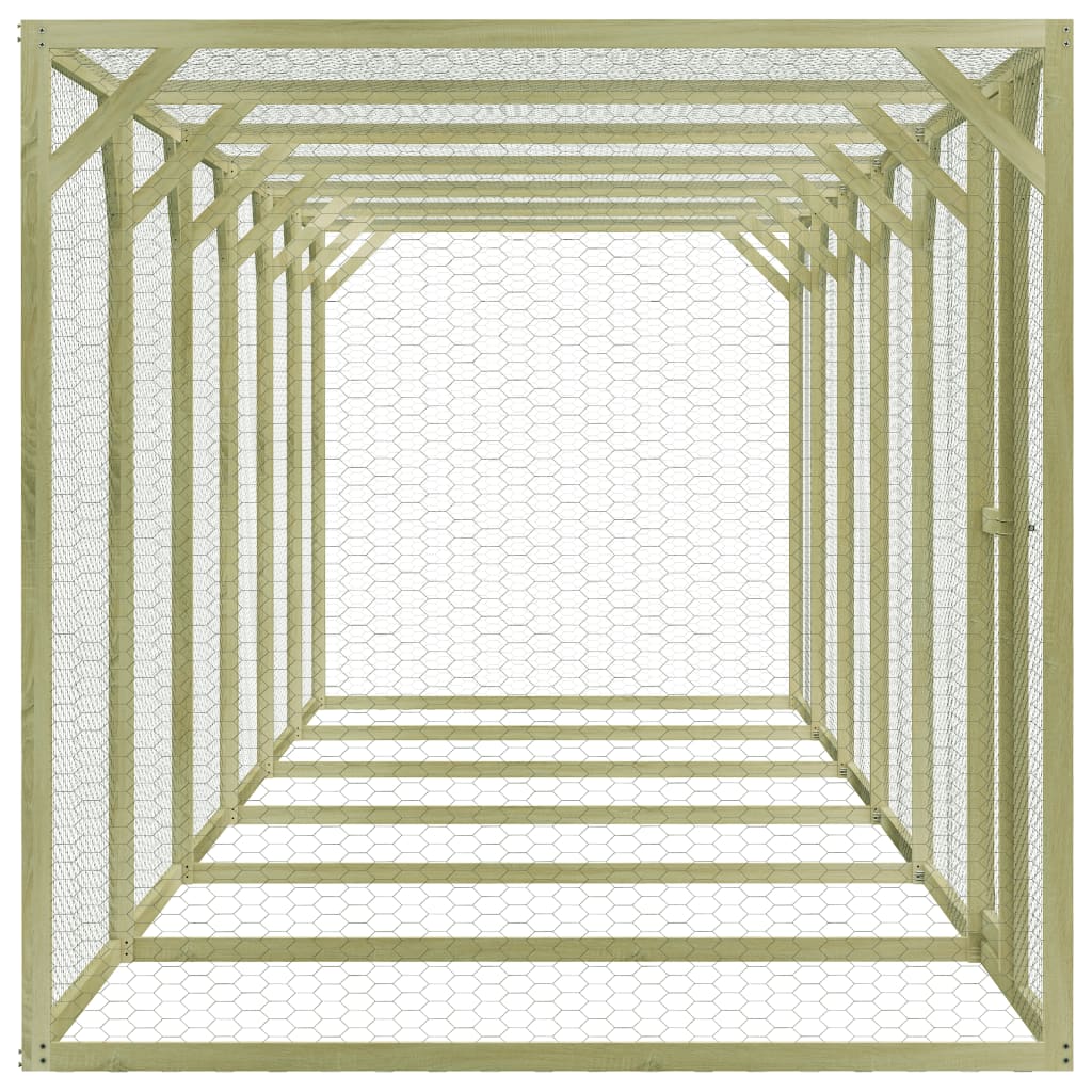 Kippenhok 1,5x3x1,5 m geïmpregneerd grenenhout