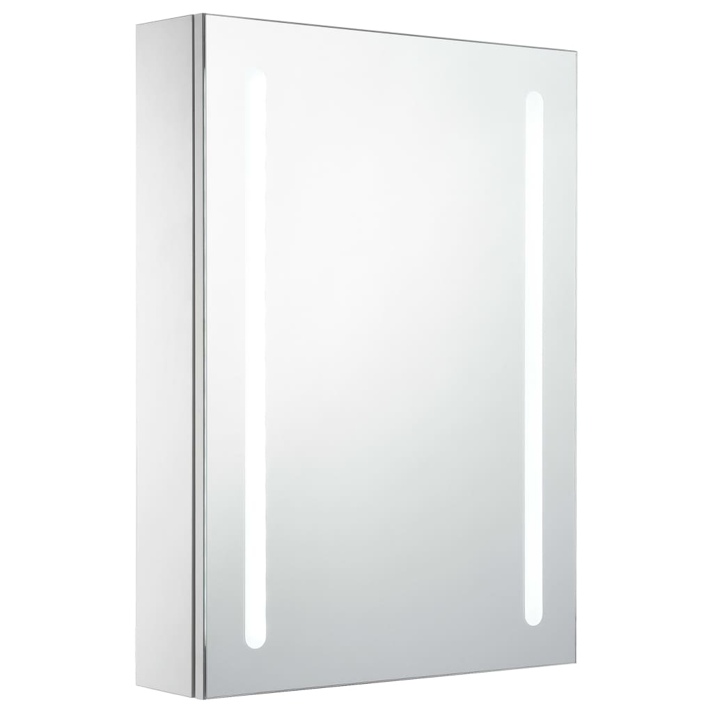 Badkamerkast met spiegel LED 89x14x62 cm