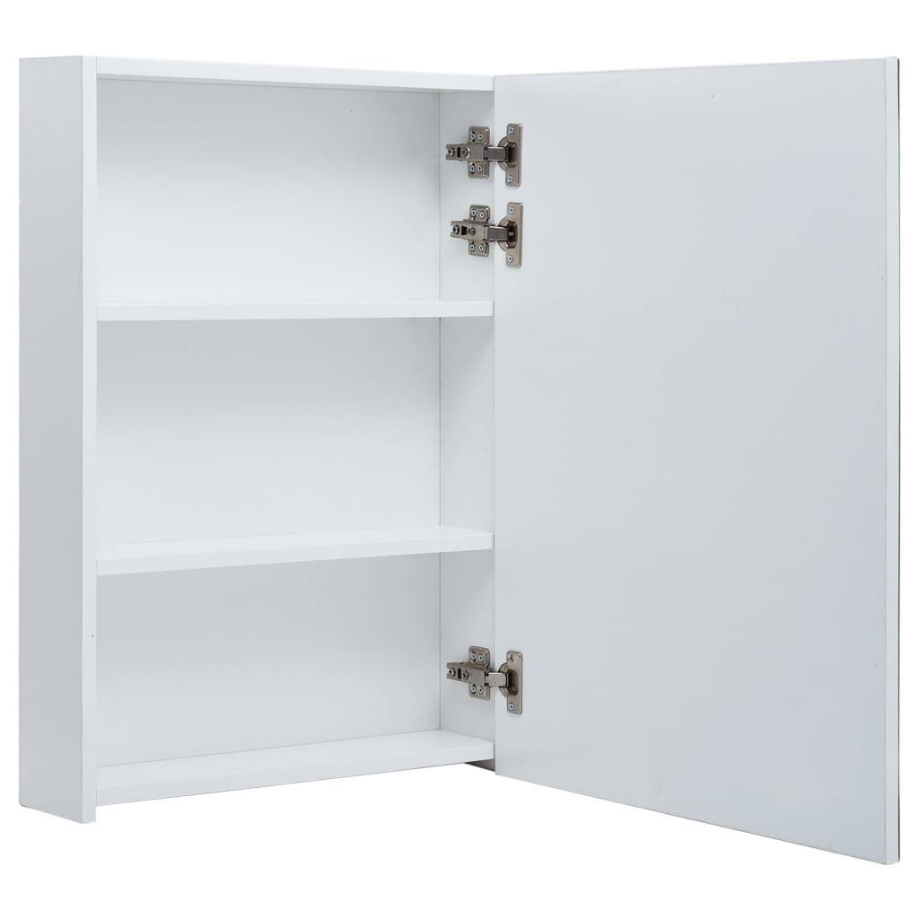 Badkamerkast met spiegel LED 89x14x62 cm