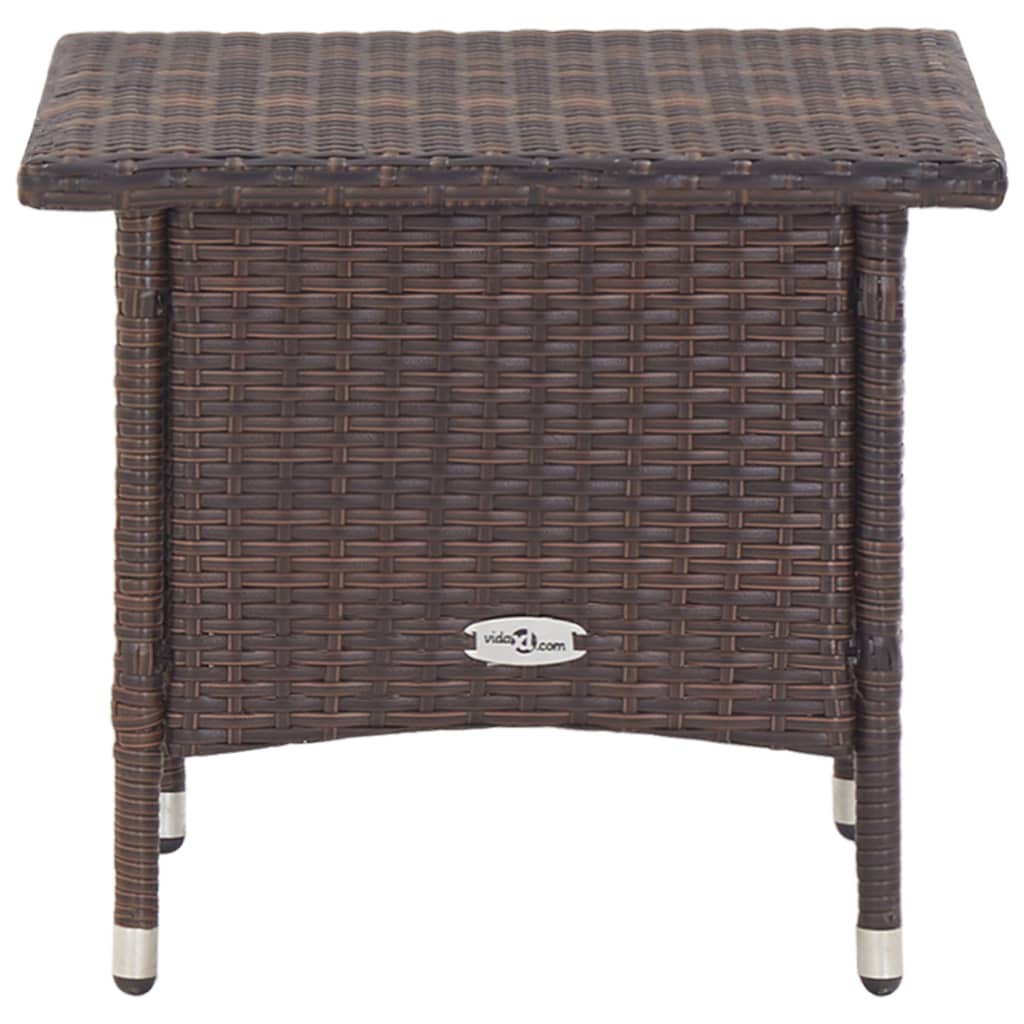 Theetafel 50x50x47 cm poly rattan