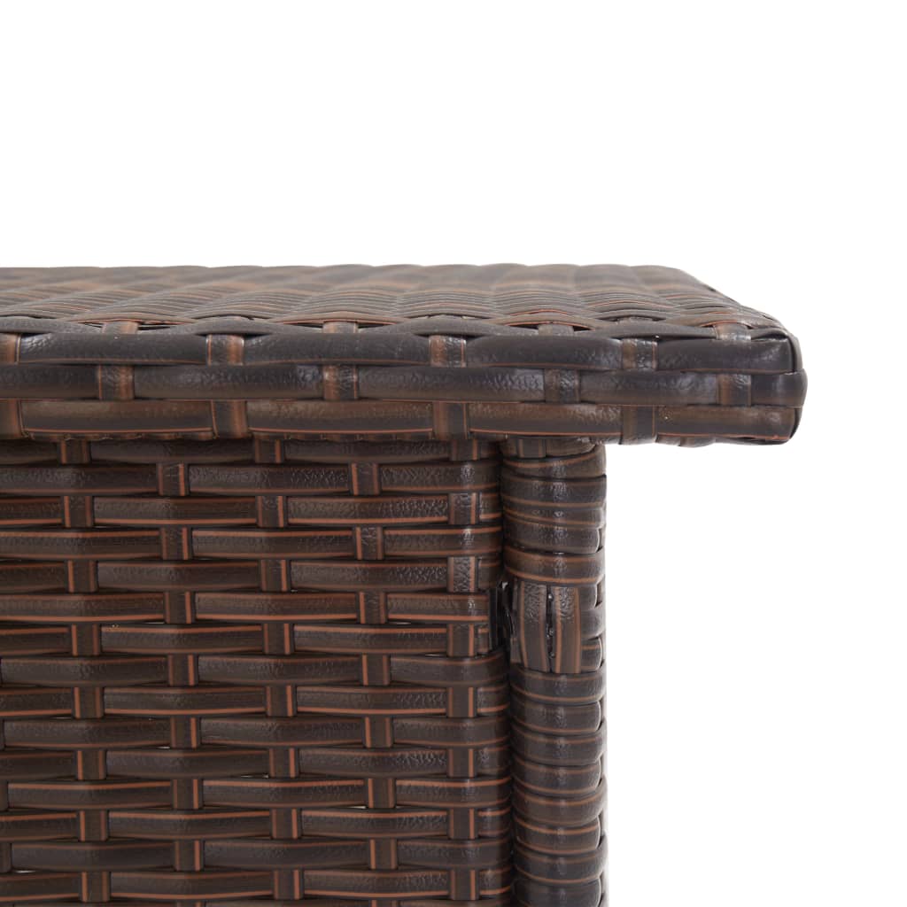 Theetafel 50x50x47 cm poly rattan