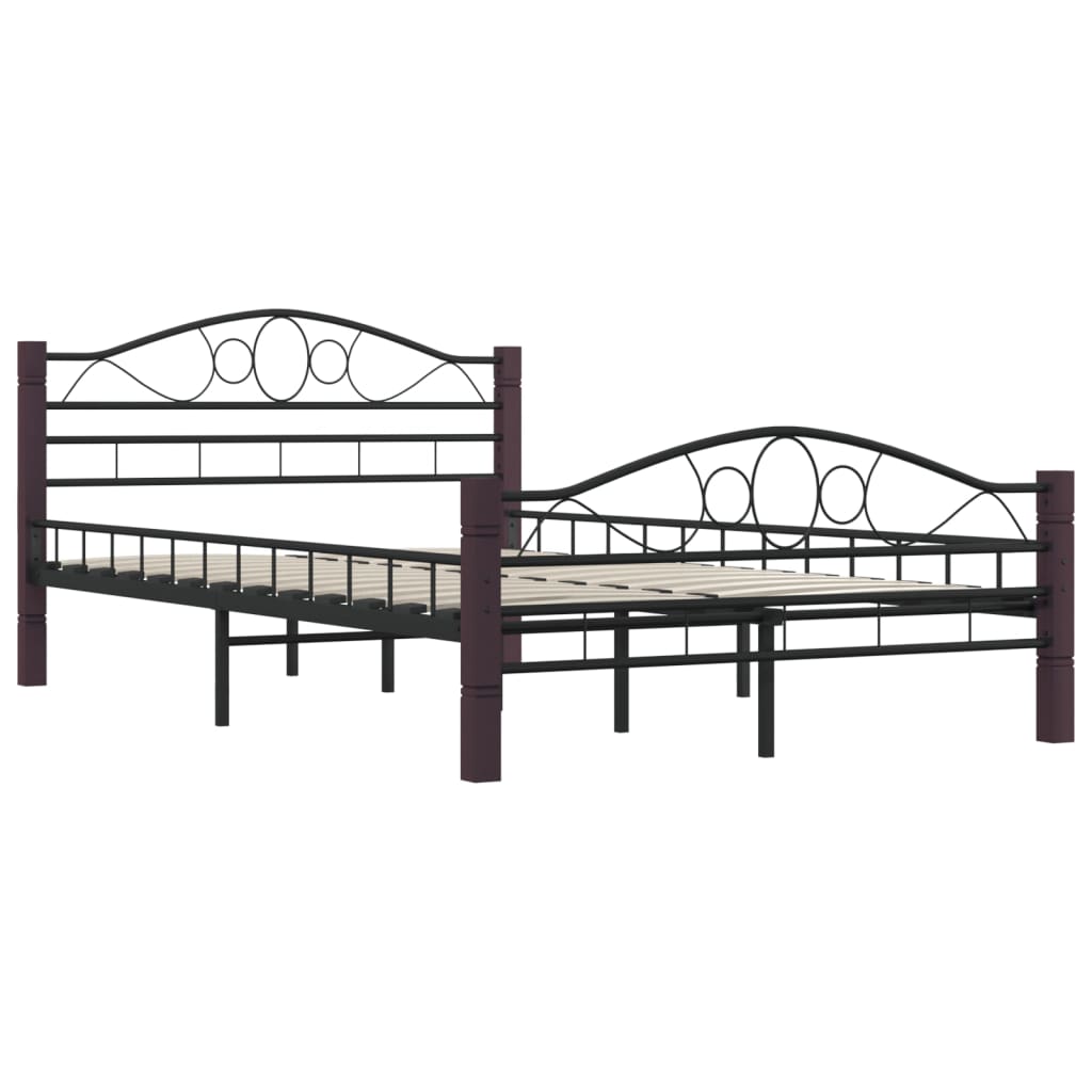 Bedframe metaal zwart 180x200 cm