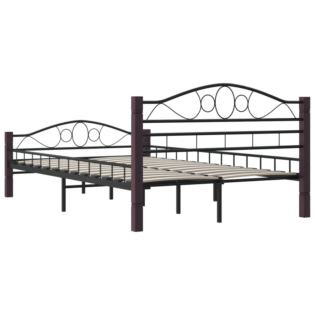 Bedframe metaal zwart 180x200 cm