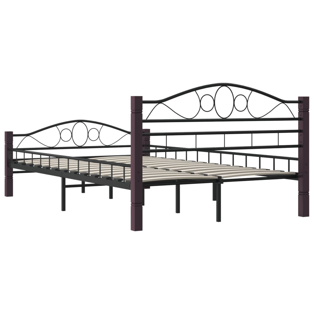 Bedframe metaal zwart 180x200 cm