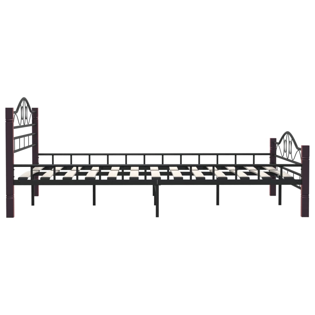 Bedframe metaal zwart 180x200 cm