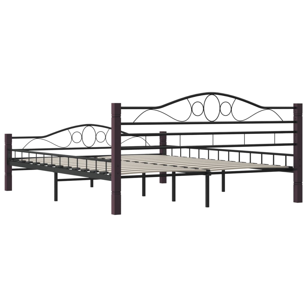 Bedframe metaal zwart 180x200 cm