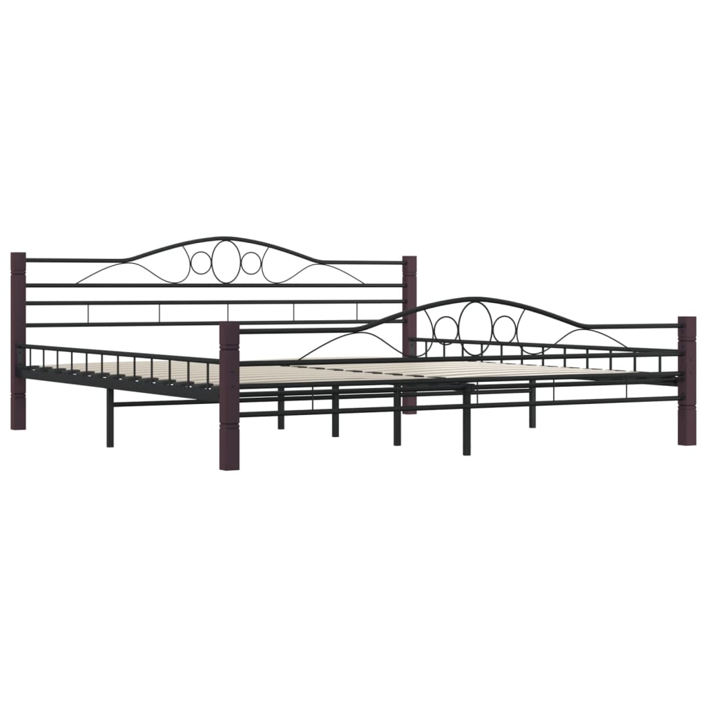 Bedframe metaal zwart 180x200 cm