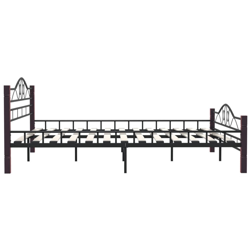 Bedframe metaal zwart 180x200 cm