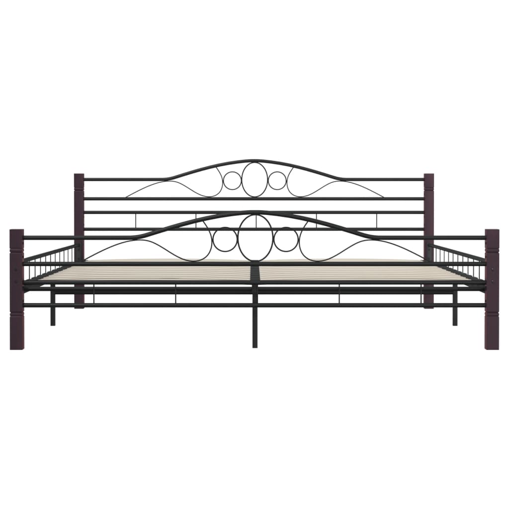 Bedframe metaal zwart 180x200 cm