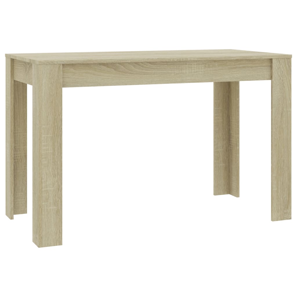 Eettafel 120x60x76 cm bewerkt hout