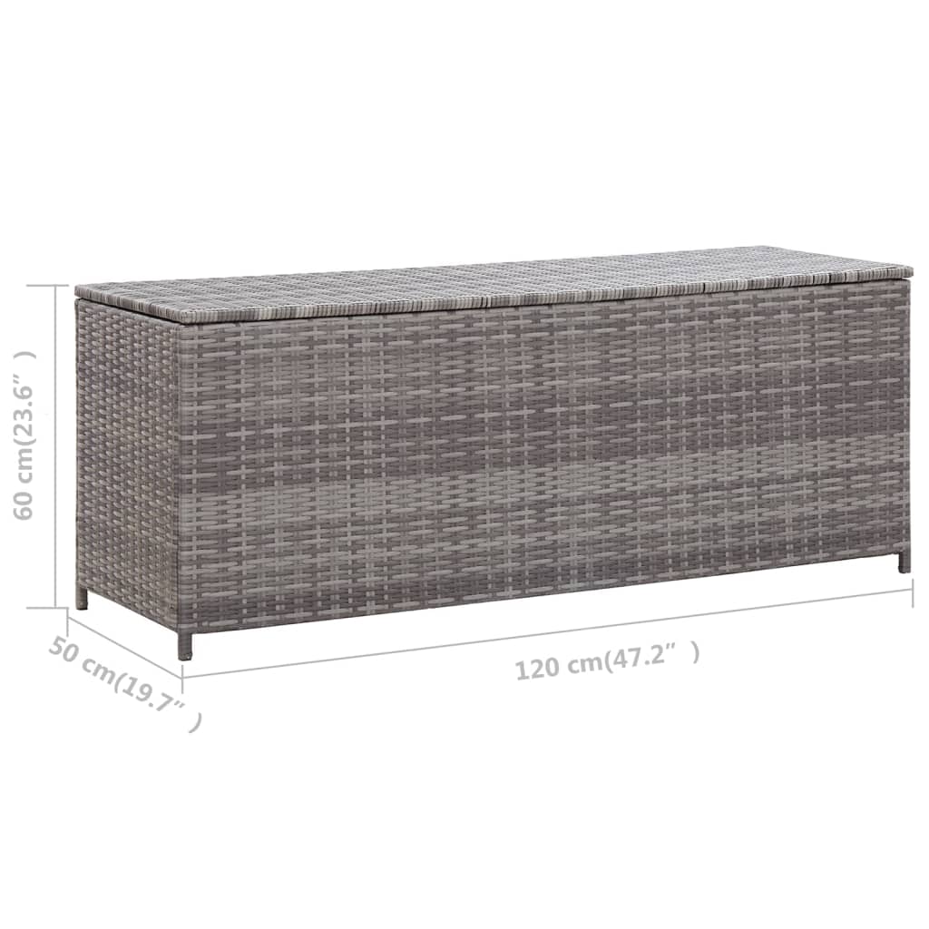 Tuinbox 120x50x60 cm poly rattan