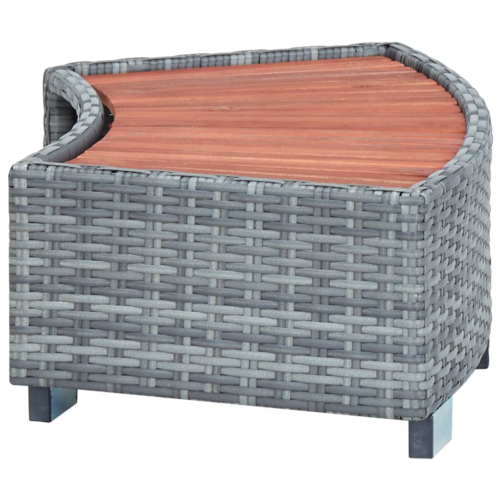 Spatrap 92x45x25 cm poly rattan