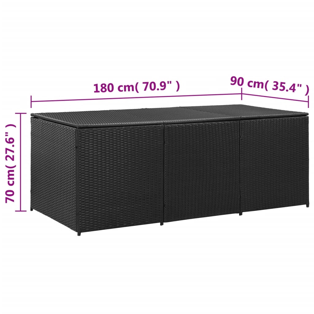 Tuinbox 100x50x50 cm poly rattan